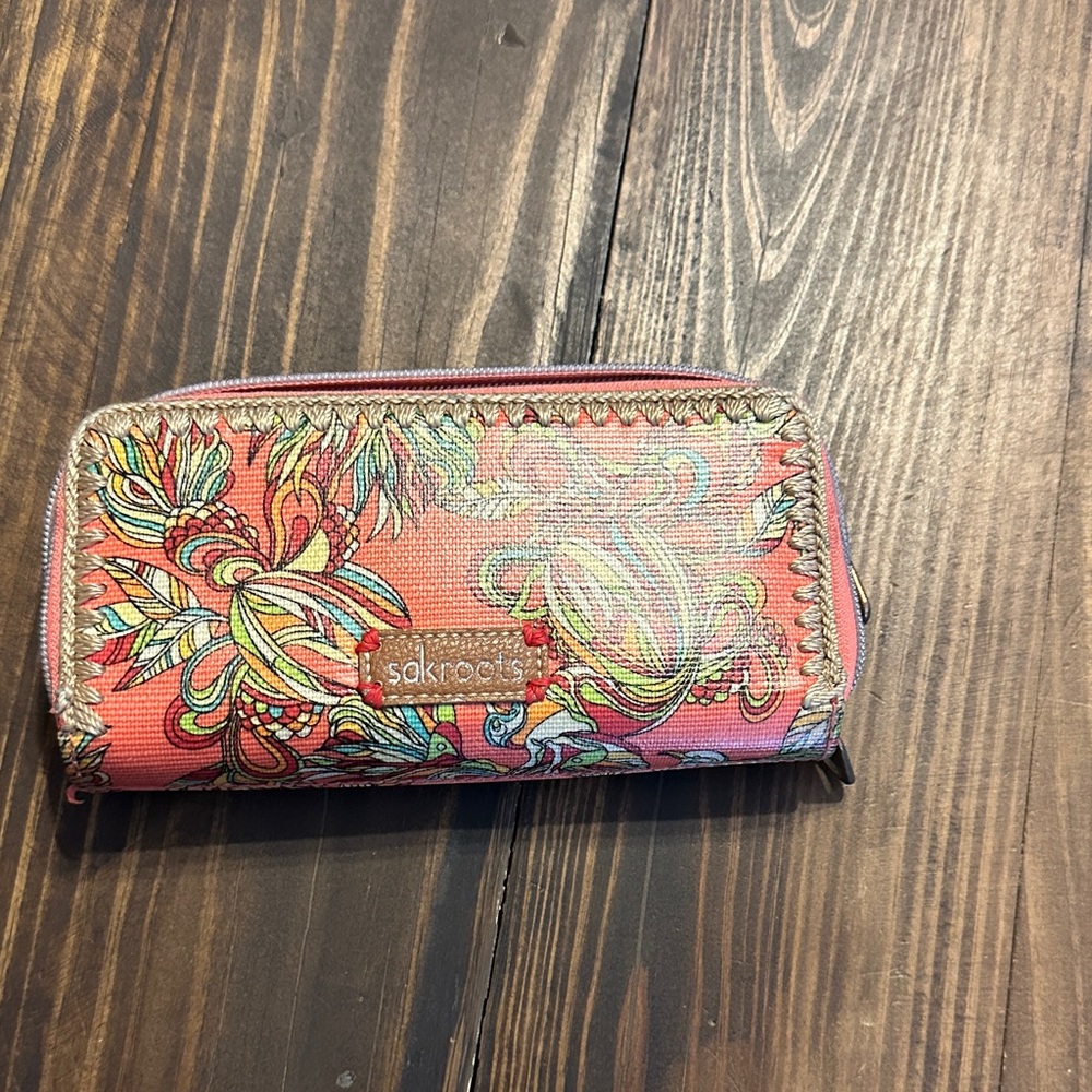 Sakroots Coral Multicolor Women's Wallet